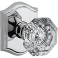 thumbnail image 1 of Baldwin Reserve Pscrytar260 Passage Crystal Knob with Traditional Arch Rose Bright Chrome Finish, 1 of 7