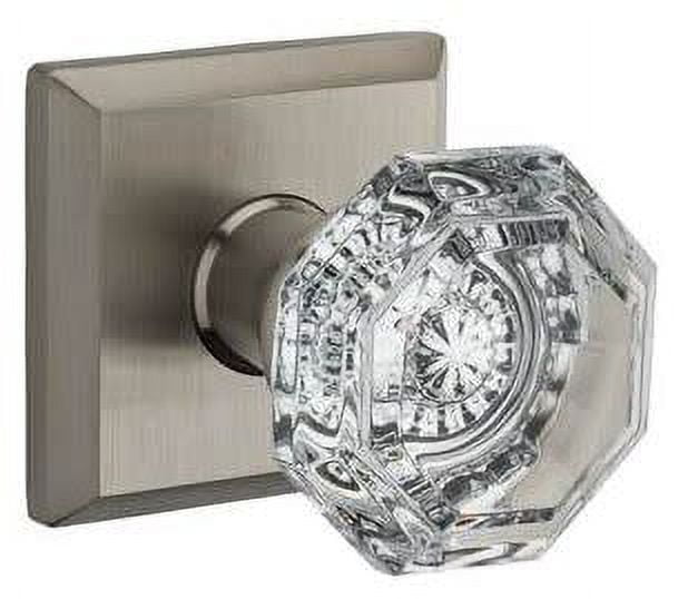 Satin Nickel Brass Passage Door Knob with Flat Ball Design