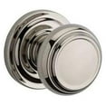 thumbnail image 1 of Baldwin Reserve Pstratrr141 Passage Traditional Knob And Traditional Round Rose With 6Al Latch And Dual Strike Bright Nickel Finish, 1 of 4