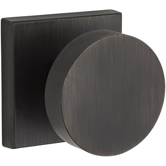 Baldwin Reserve Pvconcsr112 Privacy Contemporary Knob and Contemporary Square Rose Venetian Bronze Finish