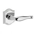 thumbnail image 1 of Baldwin Reserve Pvdectar260 Privacy Decorative Lever Handle And Traditional Arch Rose With 6Al Latch And Dual Strike Bright Chrome Finish, 1 of 4