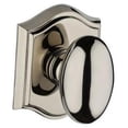 thumbnail image 1 of Baldwin Reserve Pvelltar141 Privacy Ellipse Knob And Traditional Arch Rose With 6Al Latch And Dual Strike Bright Nickel Finish, 1 of 7