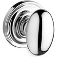 thumbnail image 1 of Baldwin Reserve Pvelltrr260 Privacy Ellipse Knob and Traditional Round Rose Bright Chrome Finish, 1 of 7