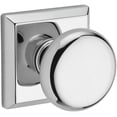 thumbnail image 1 of Baldwin Reserve Pvroutsr260 Privacy Round Knob and Traditional Square Rose Bright Chrome Finish, 1 of 4