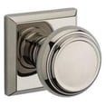 thumbnail image 1 of Baldwin Reserve Pvtratsr141 Privacy Traditional Knob And Traditional Square Rose With 6Al Latch And Dual Strike Bright Nickel Finish, 1 of 7