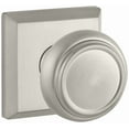 thumbnail image 1 of Baldwin Reserve Pvtratsr150 Privacy Traditional Knob and Traditional Square Rose Satin Nickel Finish, 1 of 7