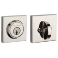 thumbnail image 1 of Baldwin Reserve SCCSD141S Single Cylinder Contemporary Square Deadbolt with 6AL Latch; Dual Strike; and SmartKey Bright Nickel Finish, 1 of 7