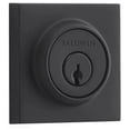 thumbnail image 1 of Baldwin Reserve SCCSD190S Single Cylinder Contemporary Square Deadbolt with 6AL Latch; Dual Strike; and SmartKey Satin Black Finish, 1 of 7