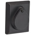 thumbnail image 1 of Baldwin Reserve SCRSD481S Single Cylinder Rustic Square Deadbolt with 6AL Latch; Dual Strike; and SmartKey Dark Bronze Finish, 1 of 1