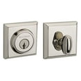 thumbnail image 1 of Baldwin Reserve SCTSD141 Single Cylinder Traditional Square Deadbolt Bright Nickel Finish, 1 of 4