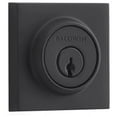 thumbnail image 1 of Baldwin Reserve Sccsd190 Single Cylinder Contemporary Square Deadbolt Satin Black Finish, 1 of 7