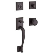 Baldwin Reserve Scnapxroutsr112S Single Cylinder Napa Handleset Round Knob and Traditional Square Rose with 6Al Latch; Dual Strike; and Smartkey Venetian Bronze Finish