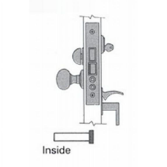 Baldwin Right Hand Emergency Egress Entry Handleset By Knob 2-1/2" Backset Mortise Lock Body 6321152R