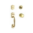 thumbnail image 1 of Baldwin SC.WESxROU.TRR.003.6L.DS.CKY.KD Westcliff Single Cylinder Handleset with Round Knob and Traditional Round Rose, Polished Brass, 1 of 2