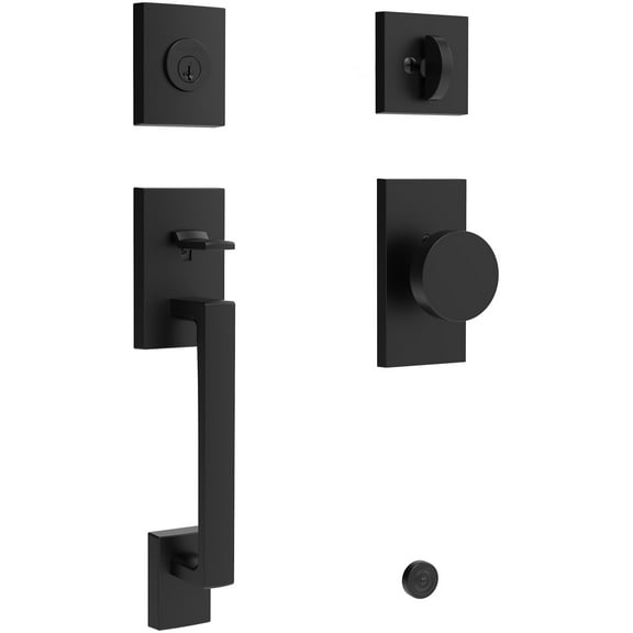 Baldwin Sc.Lajxcon.Cfr La Jolla Sectional Single Cylinder Keyed Entry Handleset - Black