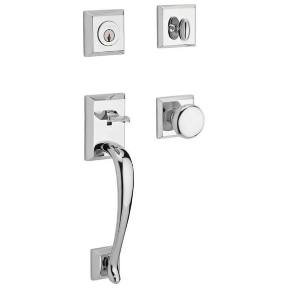 Baldwin SCNAPXROUTSR260S Napa Smartkey Single Cylinder Keyed Entry Handleset - Chrome