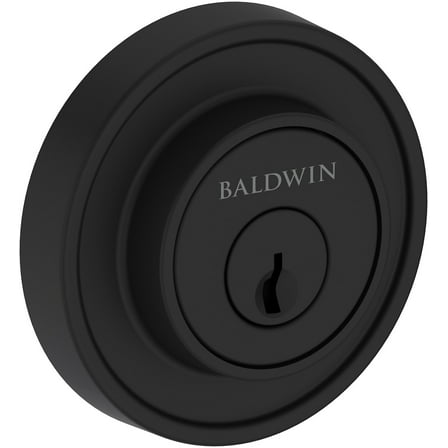 Baldwin Sc.Rrd Recessed Round Solid Brass Single Cylinder Keyed Entry Deadbolt From The