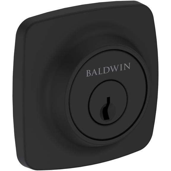 Baldwin Sc.Ssd Soft Square Solid Brass Single Cylinder Keyed Entry Deadbolt From The