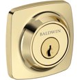 thumbnail image 1 of Baldwin SCSSD031 Soft Square Solid Brass Single Cylinder Keyed Entry Deadbolt From The, 1 of 7