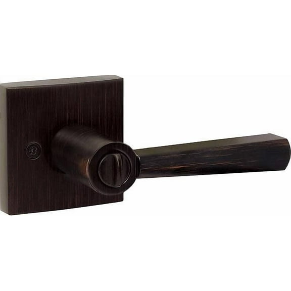 Baldwin Spyglass Bed/Bath Lever in Venetian Bronze