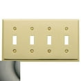 thumbnail image 1 of Baldwin Square 4-Gang Toggle Switch Wall Plate, 1 of 3