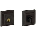 thumbnail image 1 of Baldwin 8254 Square Solid Brass Single Cylinder Keyed Entry Deadbolt From The Estate, 1 of 2