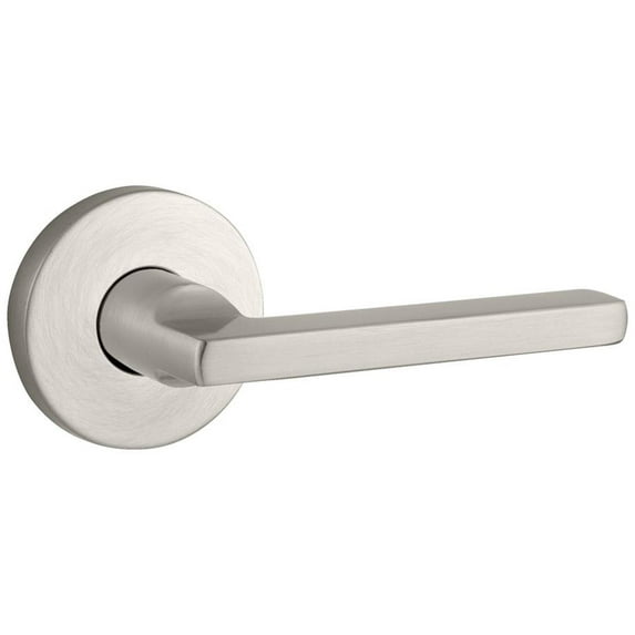 baldwin square privacy door lever with contemporary round rose