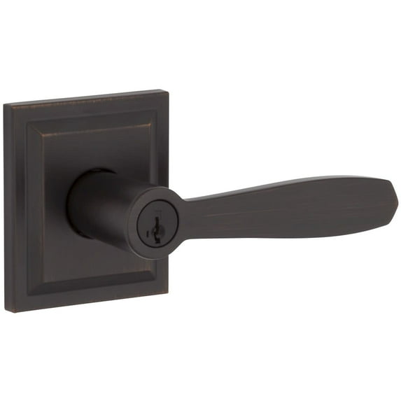 Baldwin Torrey Low Profile Rose Keyed Entry Lever Featuring Smartkey in VB