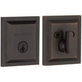 thumbnail image 1 of Baldwin Torrey Pines Square Low Profile Sgl Cyl Deadbolt in VB, 1 of 7