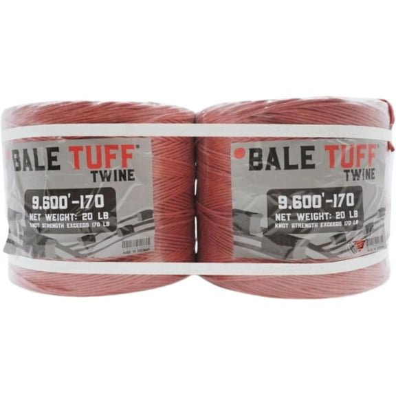 Bale Tuff, Orange Baling Twine 170x9,600 ft, Farm-Grade Quality, 1 Roll