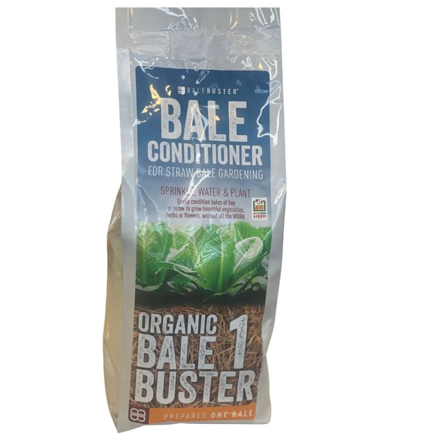 BaleBuster1 Organic Formula To Prepare One Bale For Planting In 18 Days, No Weeding, Less
