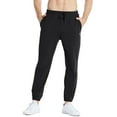 thumbnail image 1 of Baleaf Men's 27" Cotton Lounge Casual Pants Lightweight Joggers Sweatpants Workout Pocketed Pajamas 7/8 Length Black Size S, 1 of 7