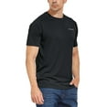 thumbnail image 1 of Baleaf Men's UPF 50+ Outdoor Running Workout Short-sleeve T-shirt Black Size M, 1 of 5