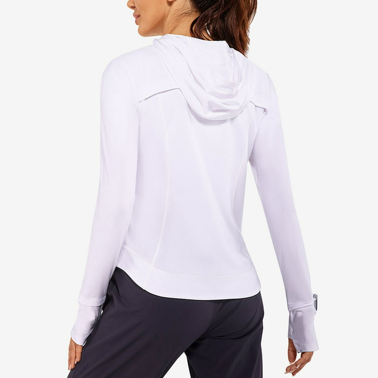 Baleaf Women's Active Full Zip Jackets Lightewight Workout With Running  Hiking Walking White XS 