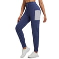 thumbnail image 1 of Baleaf Women's Fleece Lined Pants Thermal Warm High Waisted Winter Joggers Hiking Exercise Active Workout Sweatpants with Pockets Navy Blue L, 1 of 7