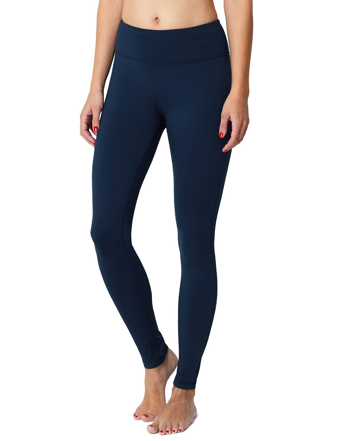 Baleaf Women's Fleece Lined Winter Leggings Thermal Yoga Pants Inner Pocket  Dark Blue Size XXL 