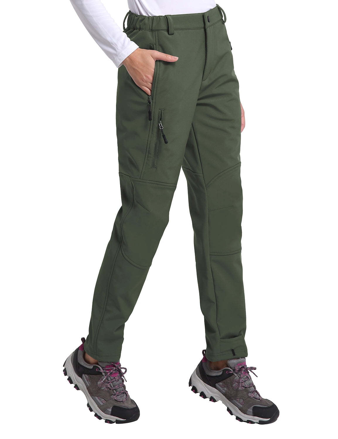 Thick Warm Fleece Winter Pants Women Waterproof Hiking Trekking Camping  Skiing Soft Shell Pants Outdoor Windproof Trousers - AliExpress