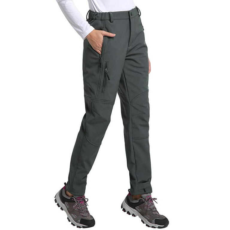 Men Women Windproof Snow-proof Ski Pants Winter Hiking Pants Adjustable  Elastic Waistband Ski Sports Outdoor Pants Ski Wear