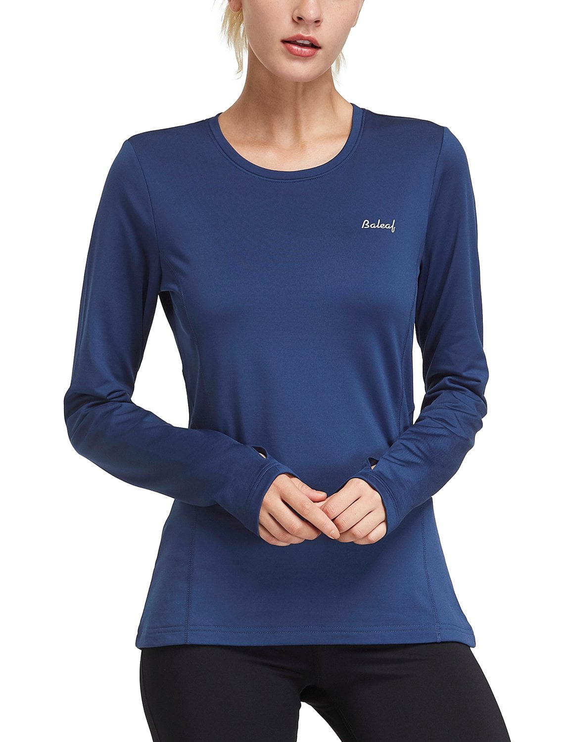 thermal top with thumb holes