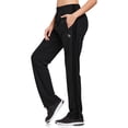 thumbnail image 1 of Baleaf Womens Pants Straight Leg Track Pants Athletic Running Sweatpants Zipper Pockets Warm-Up Sports Jogging Pants Casual Black/Black Size M, 1 of 6