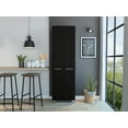 thumbnail image 1 of Baleare Pantry Cabinet, Five Interior Shelves, Four Legs Black, 1 of 7