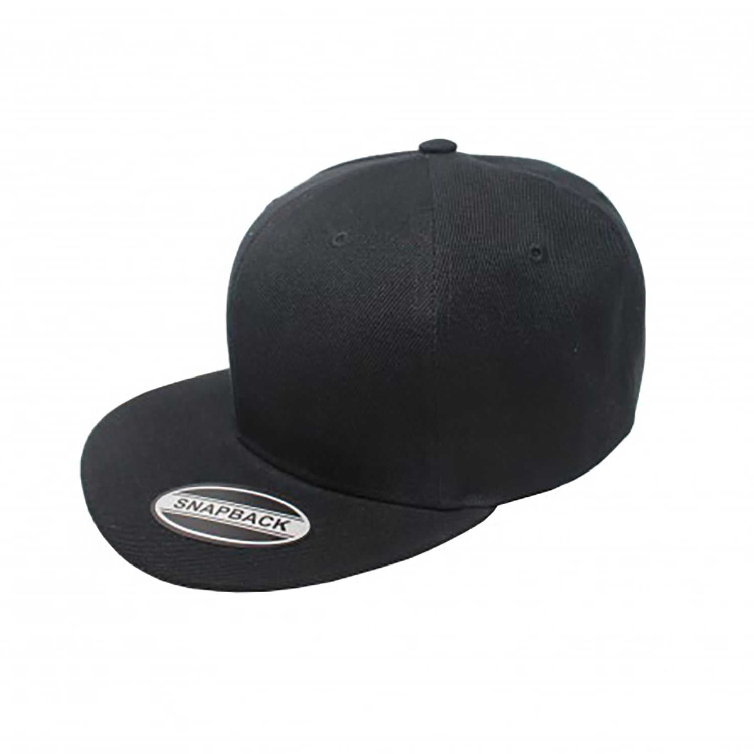 Balec 2-Pack Snapback Cap Hat Flatbrim Adjustable (Black  display picture 2