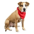thumbnail image 1 of Balec 6 Pcs Plain Cotton Pets Dogs Bandana Triangle Shape  - Large Pets (Red), 1 of 2