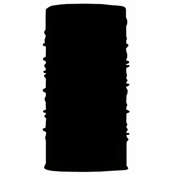 Balec Black Bandanas by Dozen 12 Pack Head Wraps (Solid Poly Neck Gaiter)