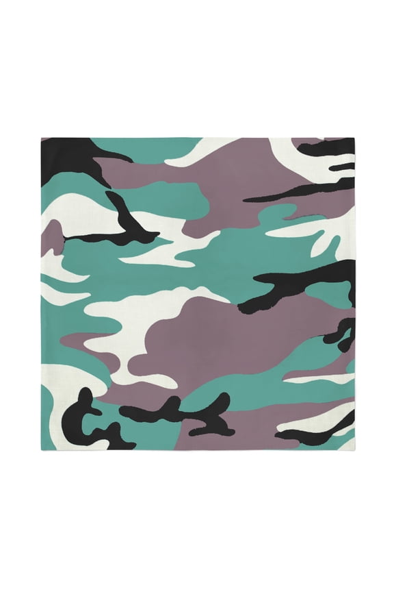 Camouflage Bandanas by Dozen 12 Pack for Women and Men (Cotton Square)