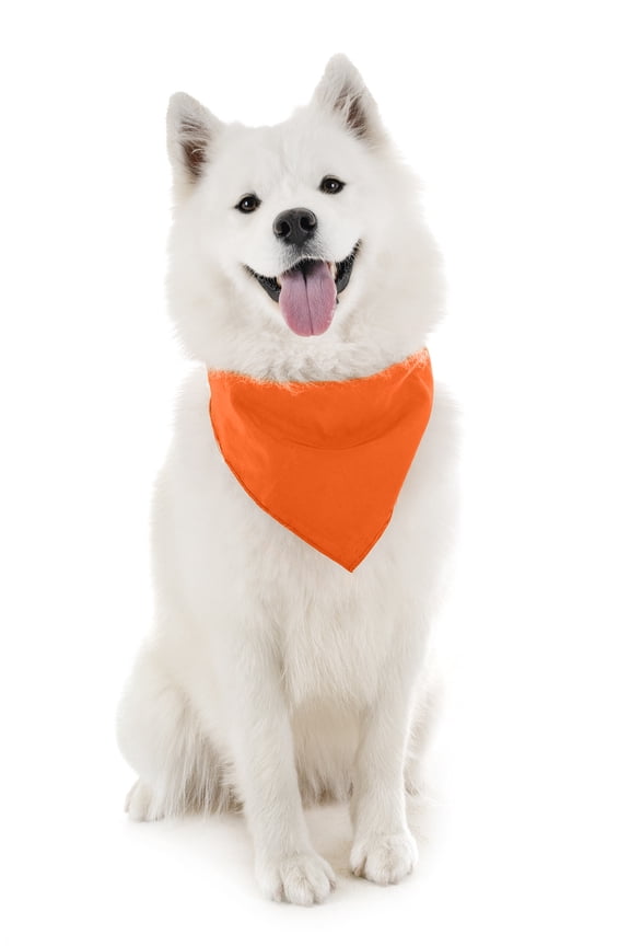 Dog Solid Bandanas - 4 Pieces - Scarf Triangle Bibs for Any Small, Medium or