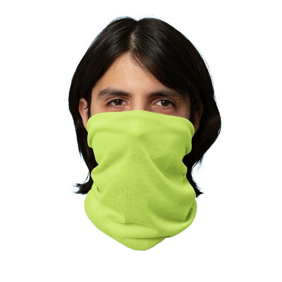 Balec Face Cover Neck Gaiter Dust Protection Tubular Breathable Scarf - 6 Pcs (Neon