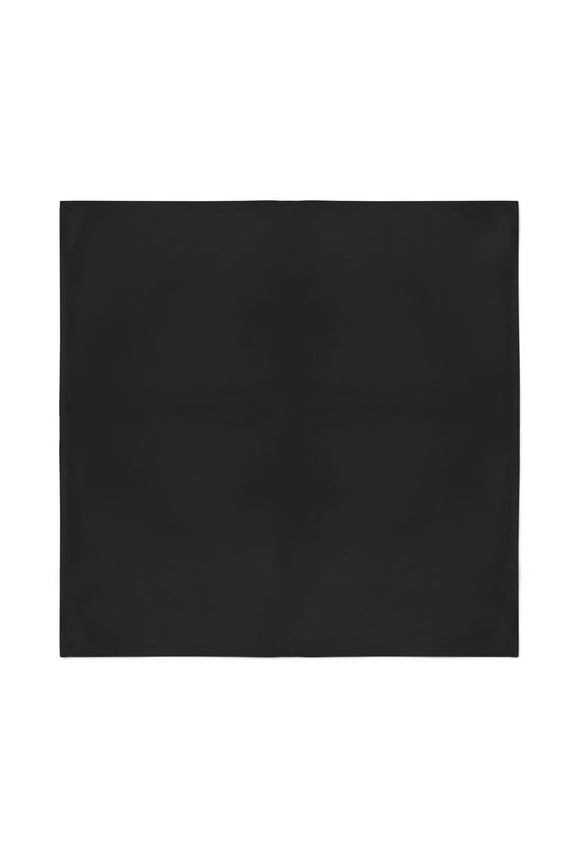 Pack of 6 Plain Bandanas Scarf Wristband Protective Coverage (Black)