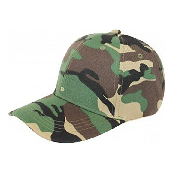 Balec Plain Baseball Cap Hat Adjustable Back (Camouflage)