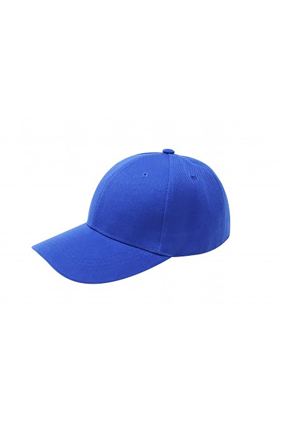 Plain Baseball Cap Hat Adjustable Back (Royal Blue)